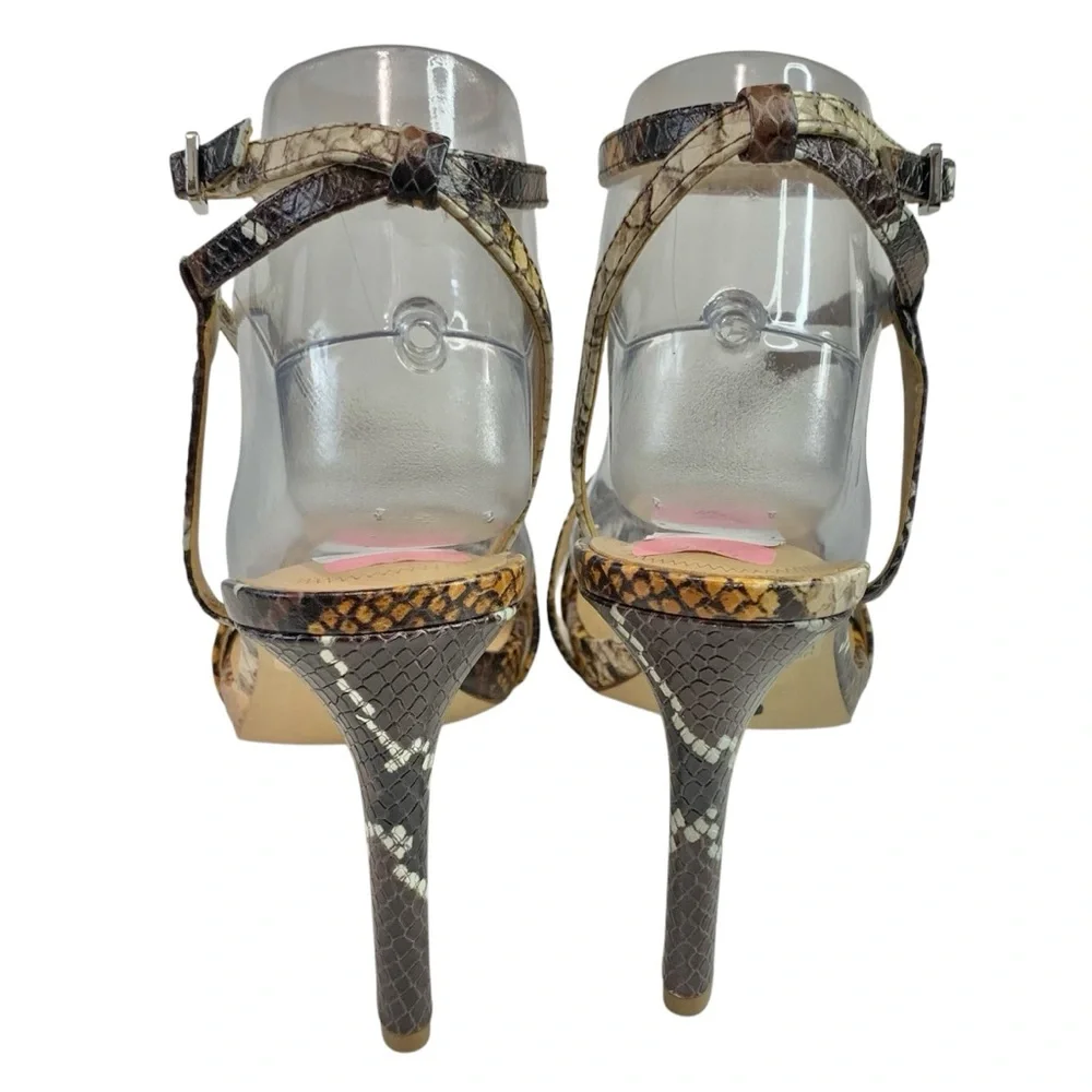 GIBSON LATIMER Snakeskin Stiletto Heels
